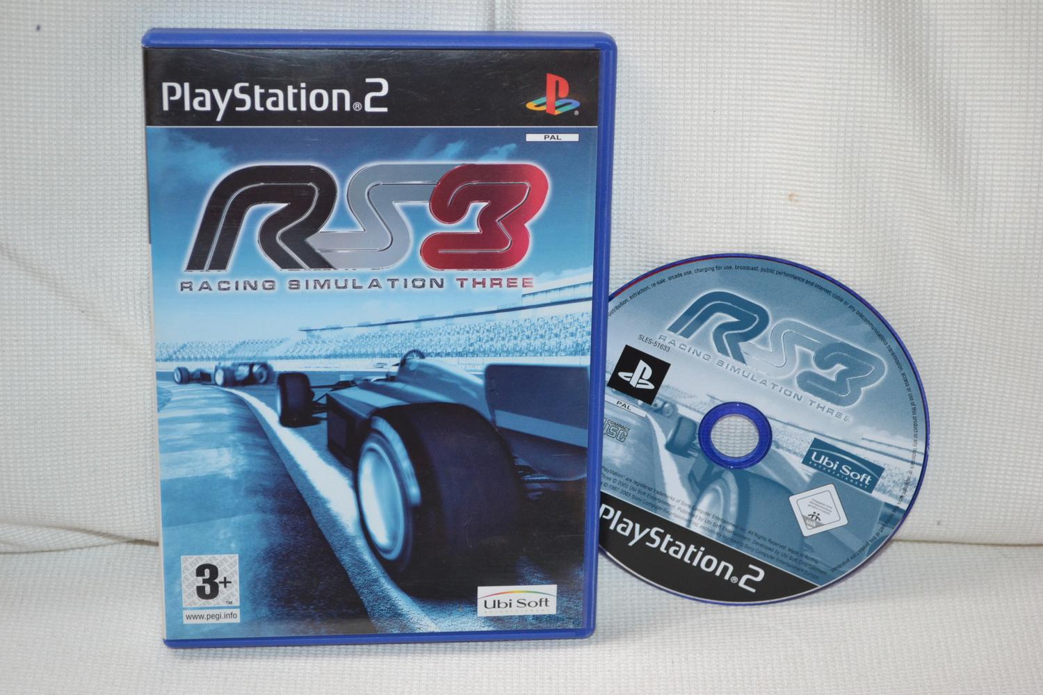 RS Racing Simulation 3 RS3 PS2 Playstation 2 (Utan Manual) Fint Skick