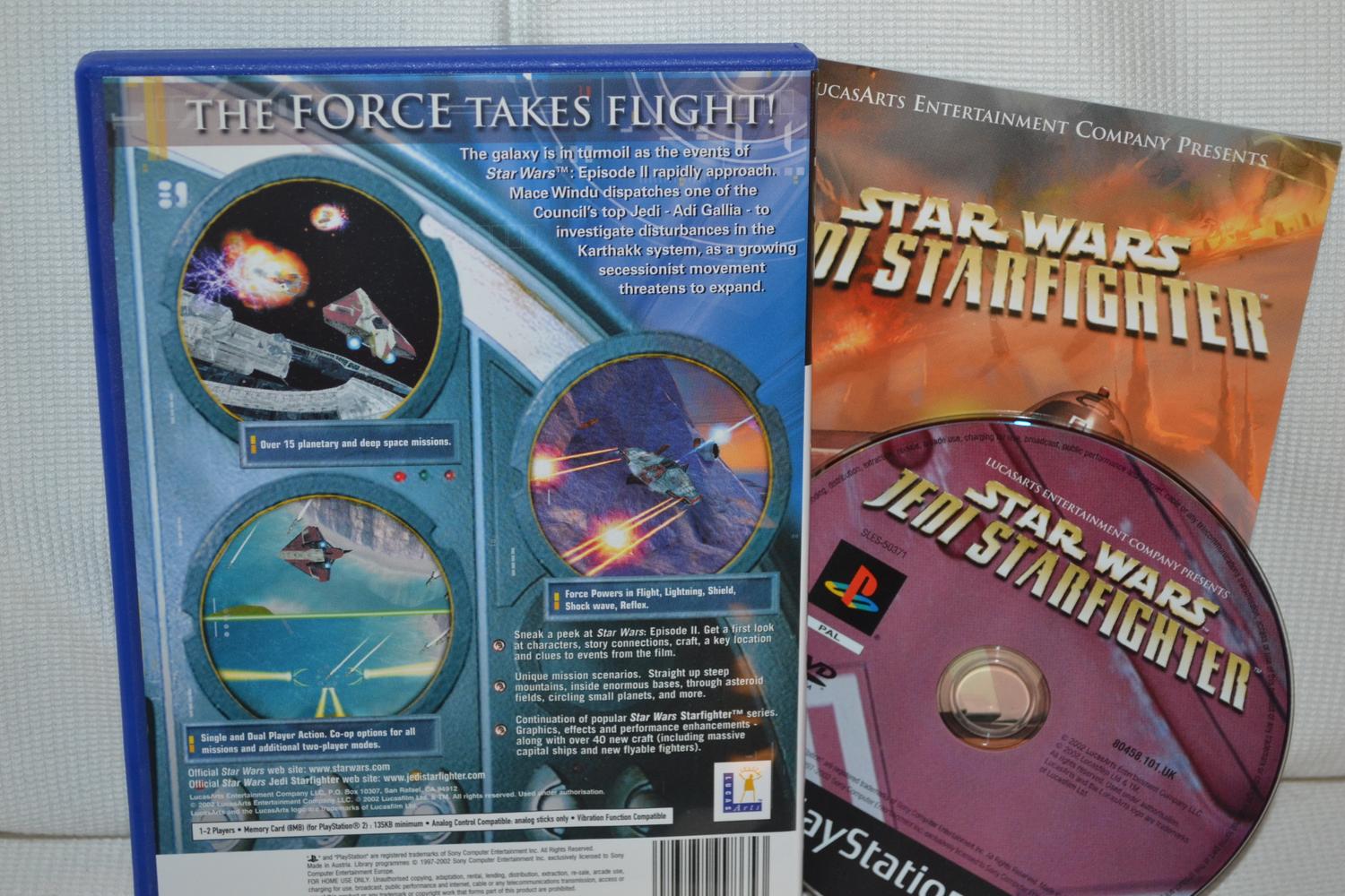 Star Wars: Jedi Starfighter PS2 Playstation 2 Komplett Fint Skick