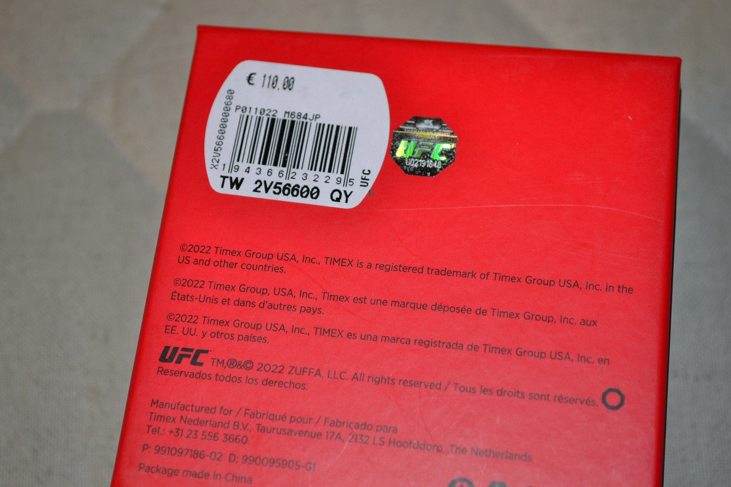 Timex UFC Grön/Röd Metall Armbandsur Klocka 42mm TW2V56600 Retro Ny