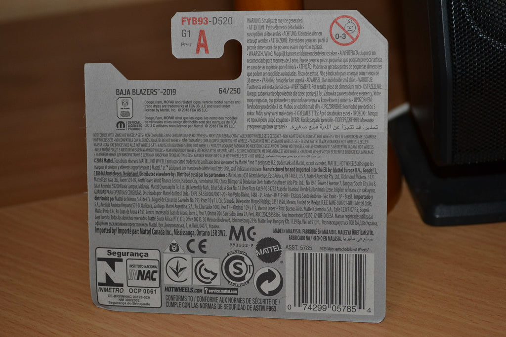 '87 Dodge D100 1:64 Hot Wheels (2019) Ny