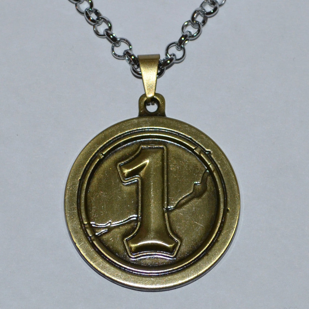 The Coin, Myntet Runt fr. Hearthstone Halsband Brons Vintage