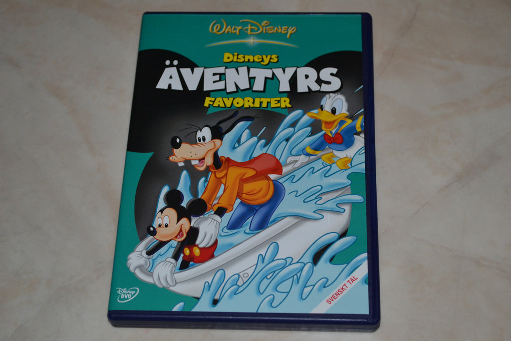 Disneys Äventyrs Favoriter DVD Kalle Anka mfl Svenska Disney Fint Skick