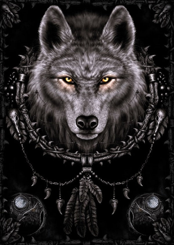 Varg Svart Spiral Wolf Dreams Maxi Poster Affisch 61*91,5cm Ny