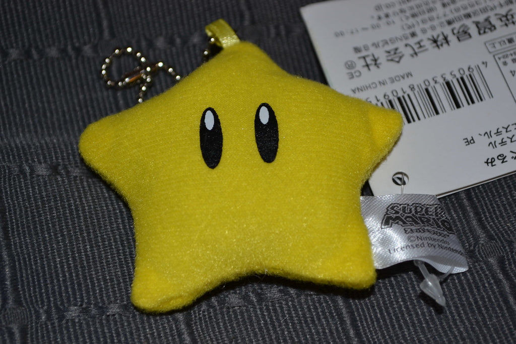 Stjärna Mini Plushie Nyckelring Mjukis Nintendo Ny Se Hit!