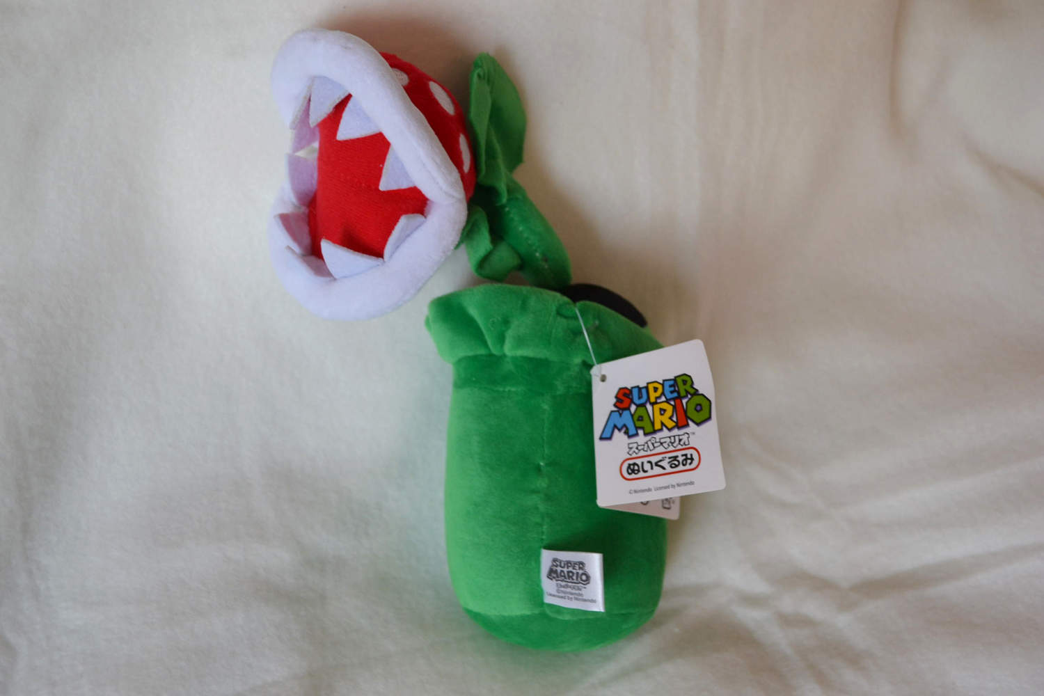 Plush Piranha Planta Fiende Super Mario (Nintendo) 25cm Ny