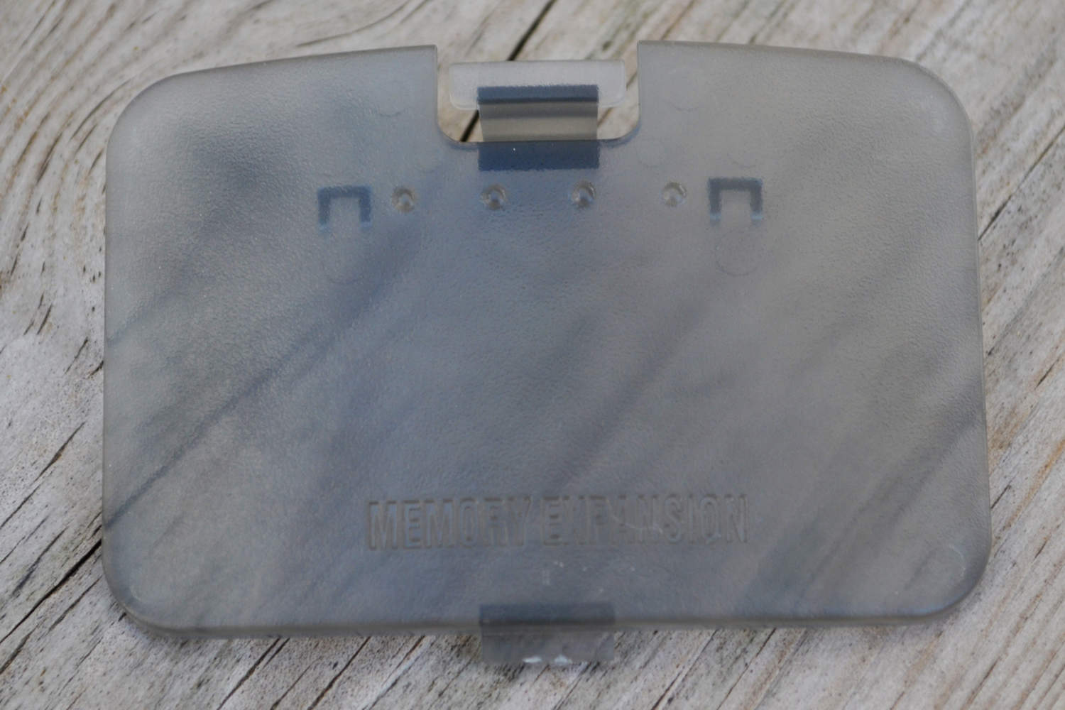 Nintendo 64 Lucka Expansion Slot Täckare Grå Transparent N64 Ny