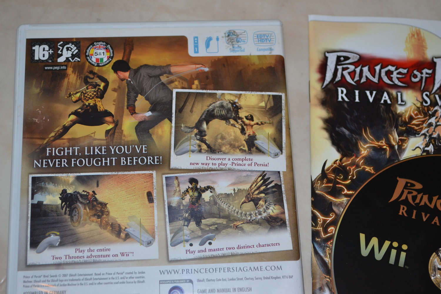 Prince Of Persia Rival Swords Wii Nintendo Komplett Fint Skick