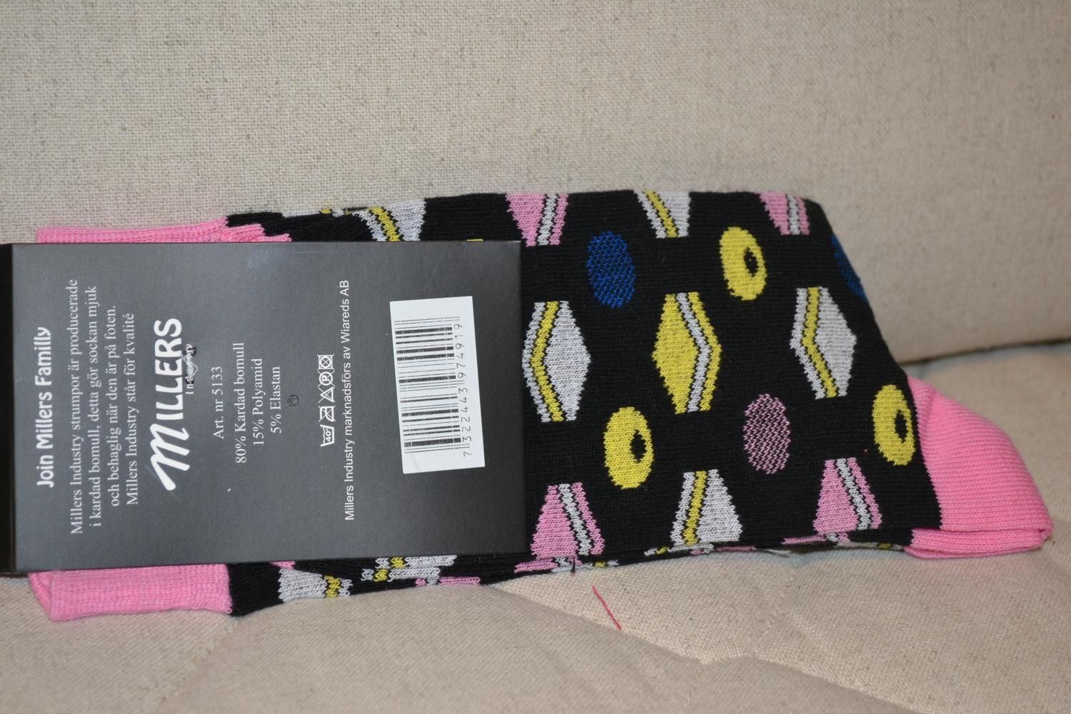 Godis Konfektyr Millers Sockar Strumpor Strl 41-46 1par Ny