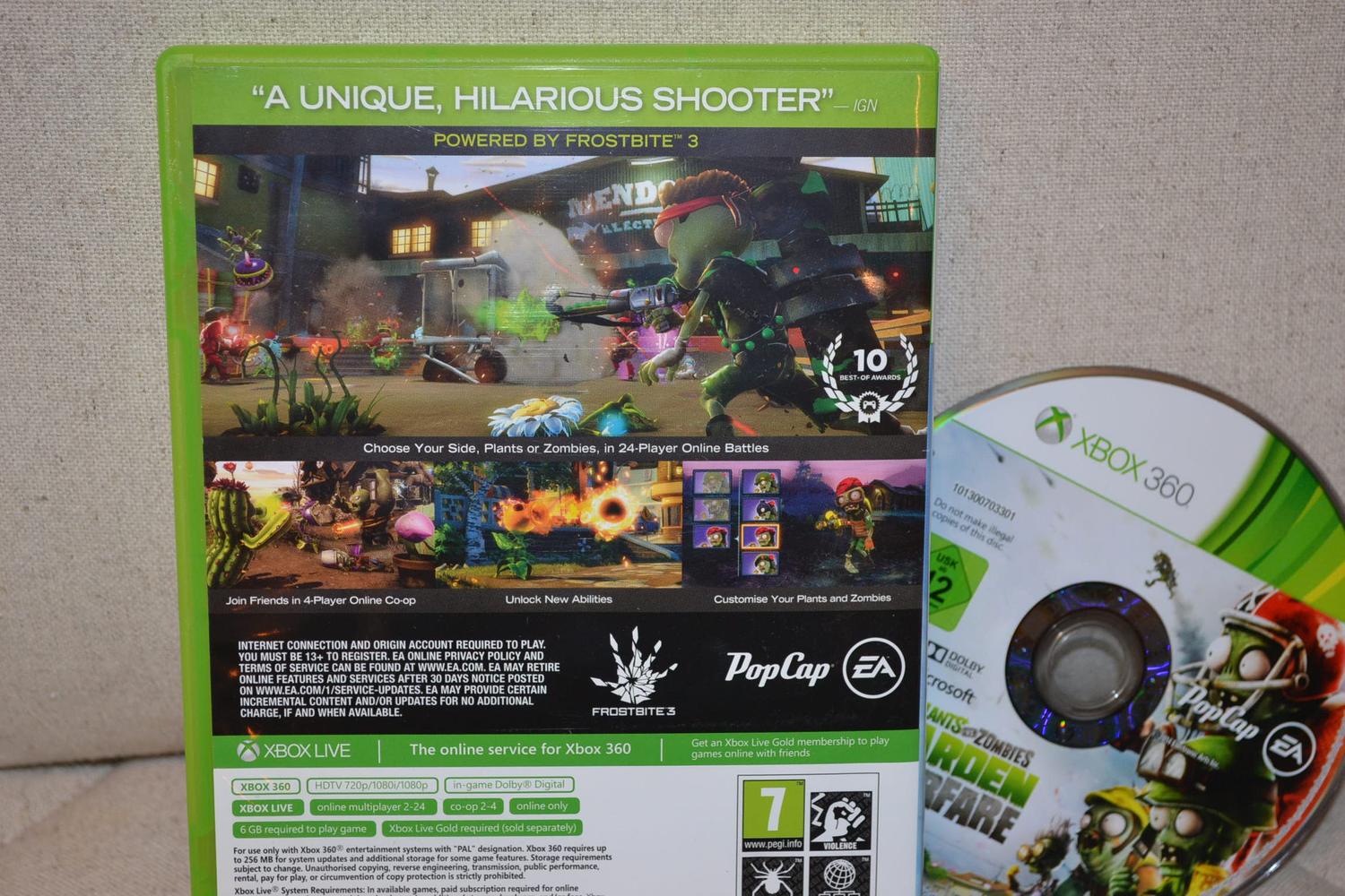 Plants Vs Zombies: Garden Warfare Xbox 360 Fint Skick