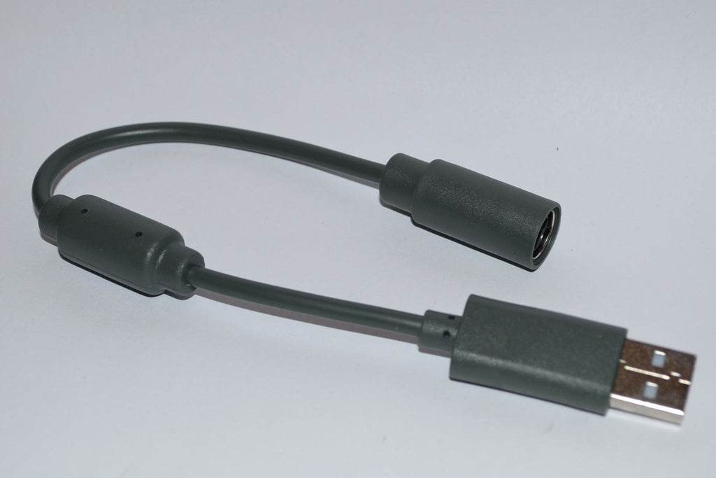 Xbox 360 Kabel Handkontroll GRÅ (Break-Away) Trådburen USB/PC Gr