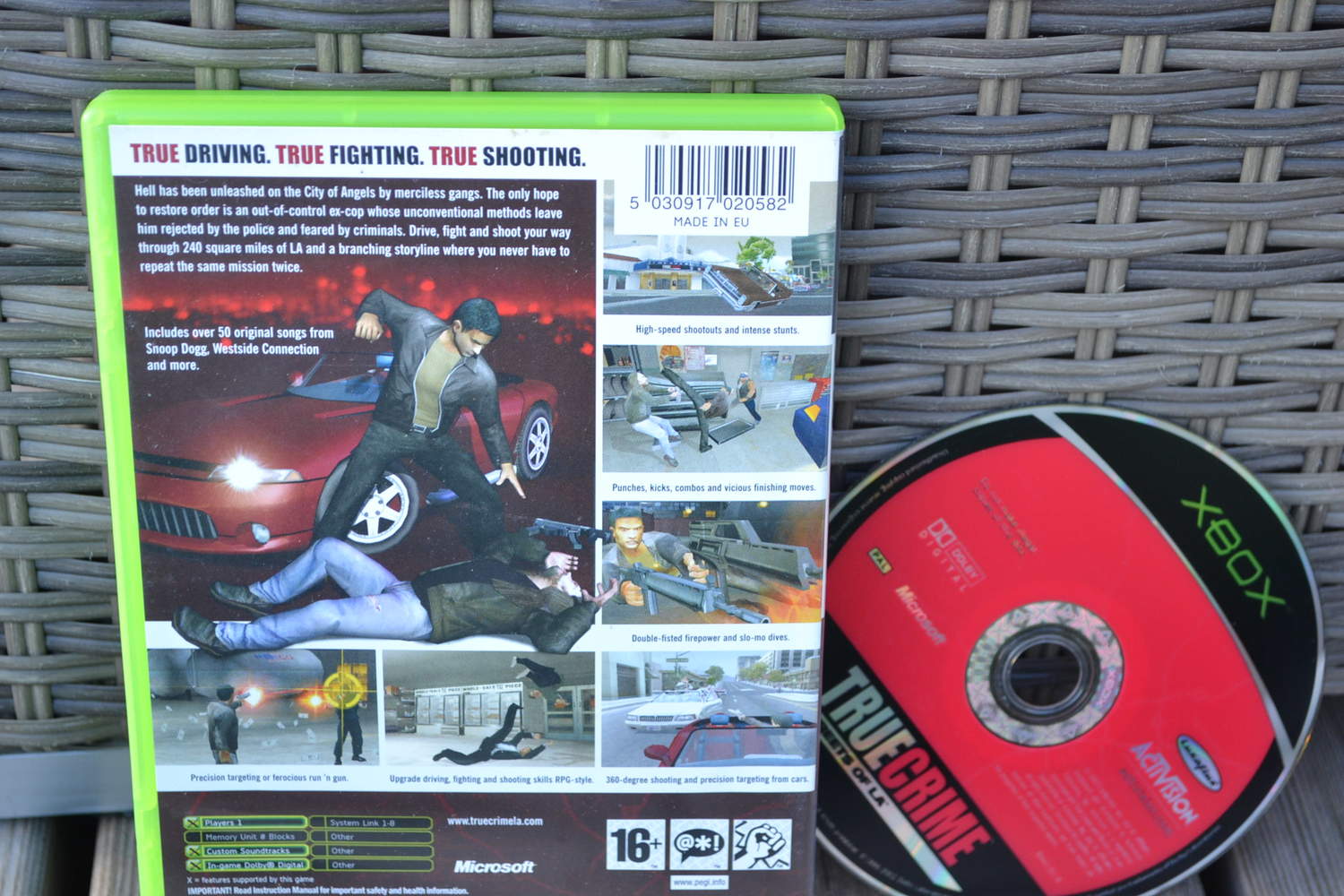 True Crime: Streets of LA XBOX (Utan Manual) Fint Skick