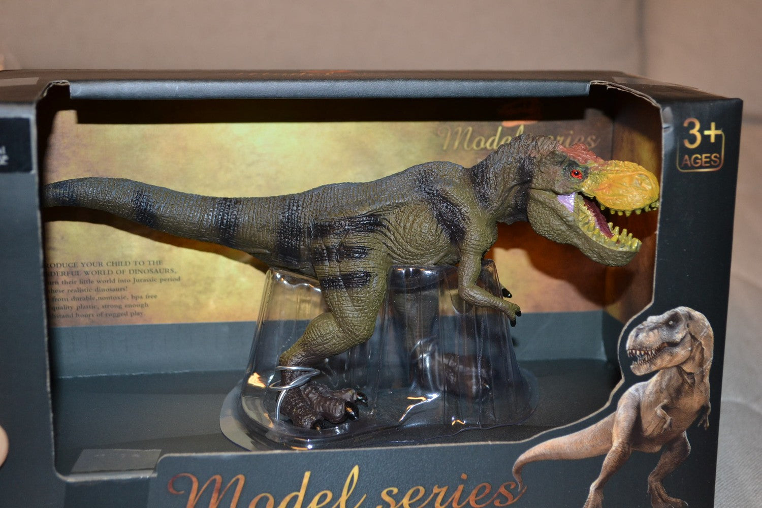 Tyrannosaurus Rex Grön Dinosaur Animal Universe 18cm Verklighetstrogen Ny