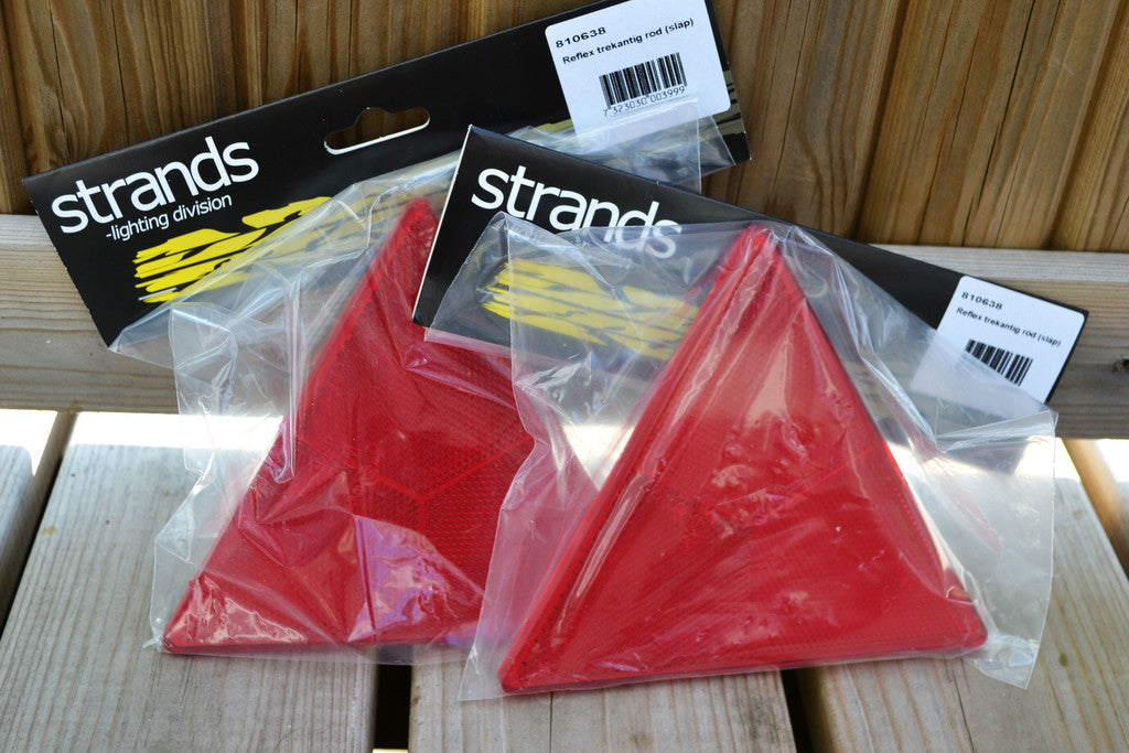 2st Reflex Triangel Röd (Släp, Epatraktor, Hemmabygge mm) 15