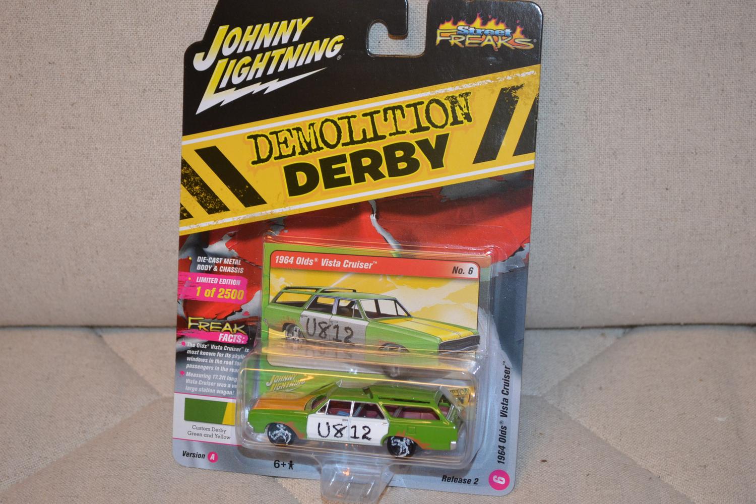 1964 Olds Vista Cruiser Grön 1:64 Johnny Lightning (Street Freaks 8A) 7cm Ny