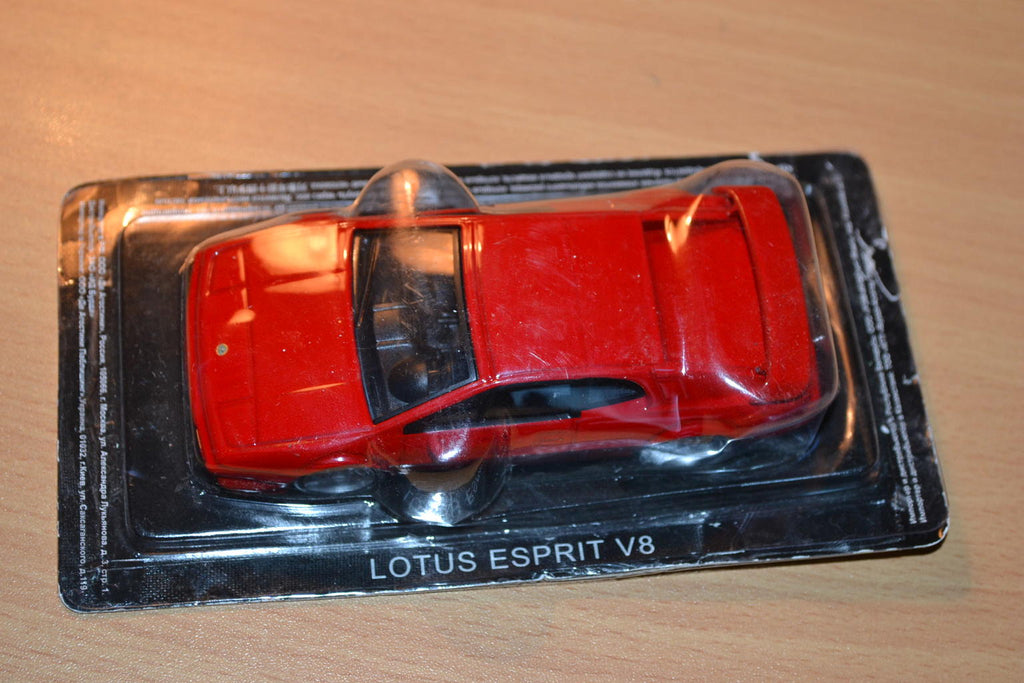 Lotus Espirit V8 1:43 DeAgostini Röd Metallic Ny