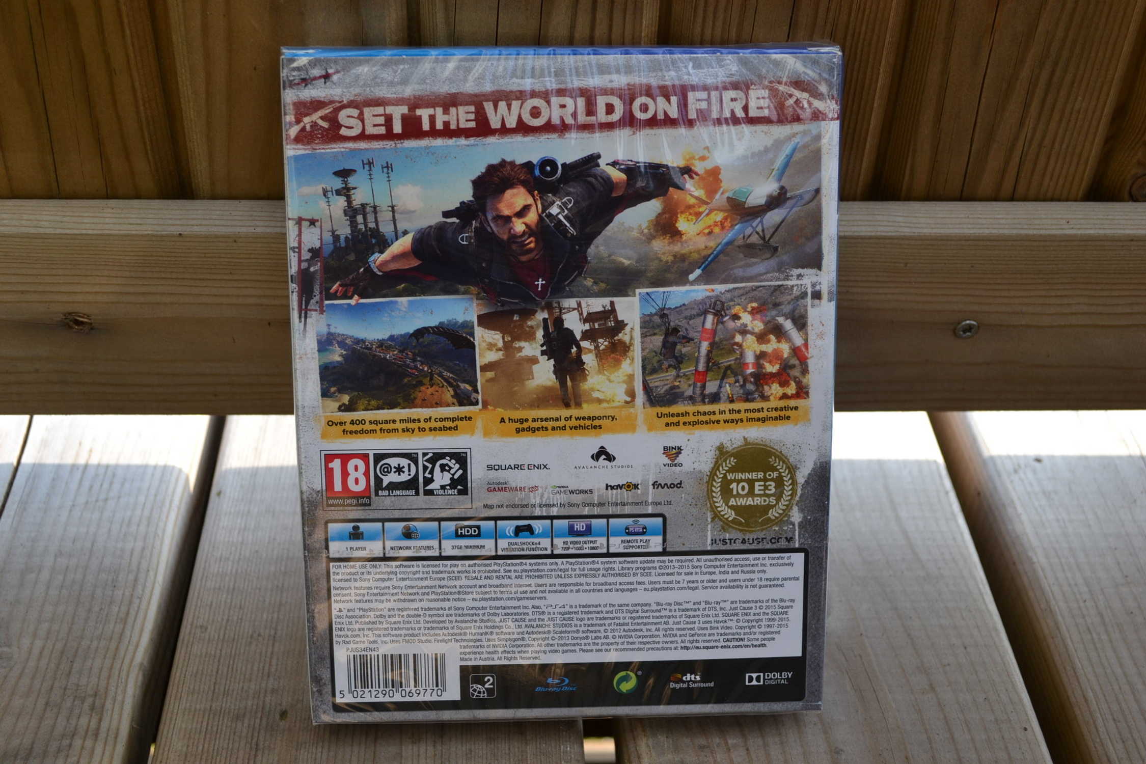 Just Cause 3 PS4 Playstation 4 "Specialutgåva DLC" Inplastad