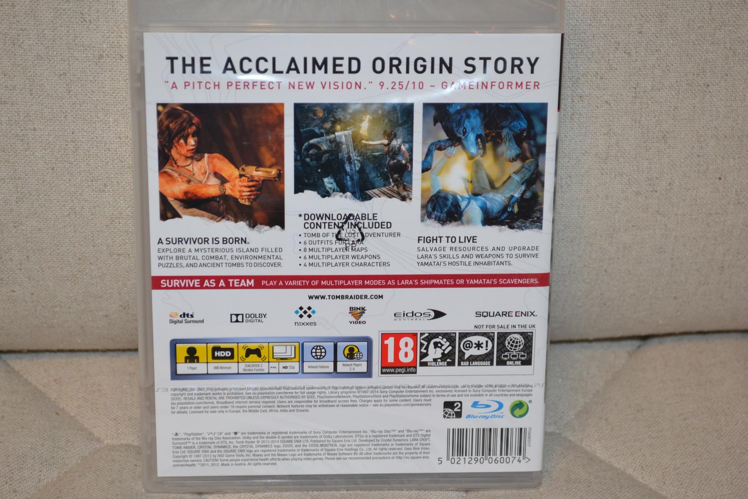 Tomb Raider Game of the Year Edition PS3 Playstation 3 Ny Inplastad