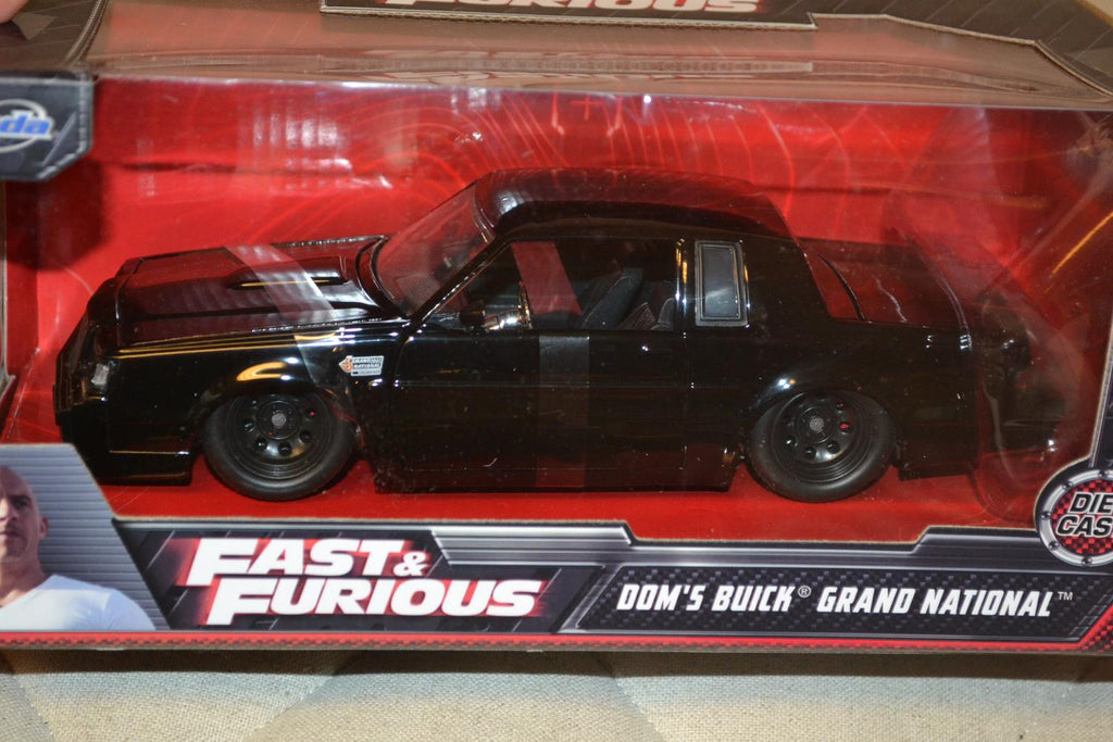 Buick Grand National Svart 1987 Doms Fast & Furious 1:24 Jada 21cm Ny