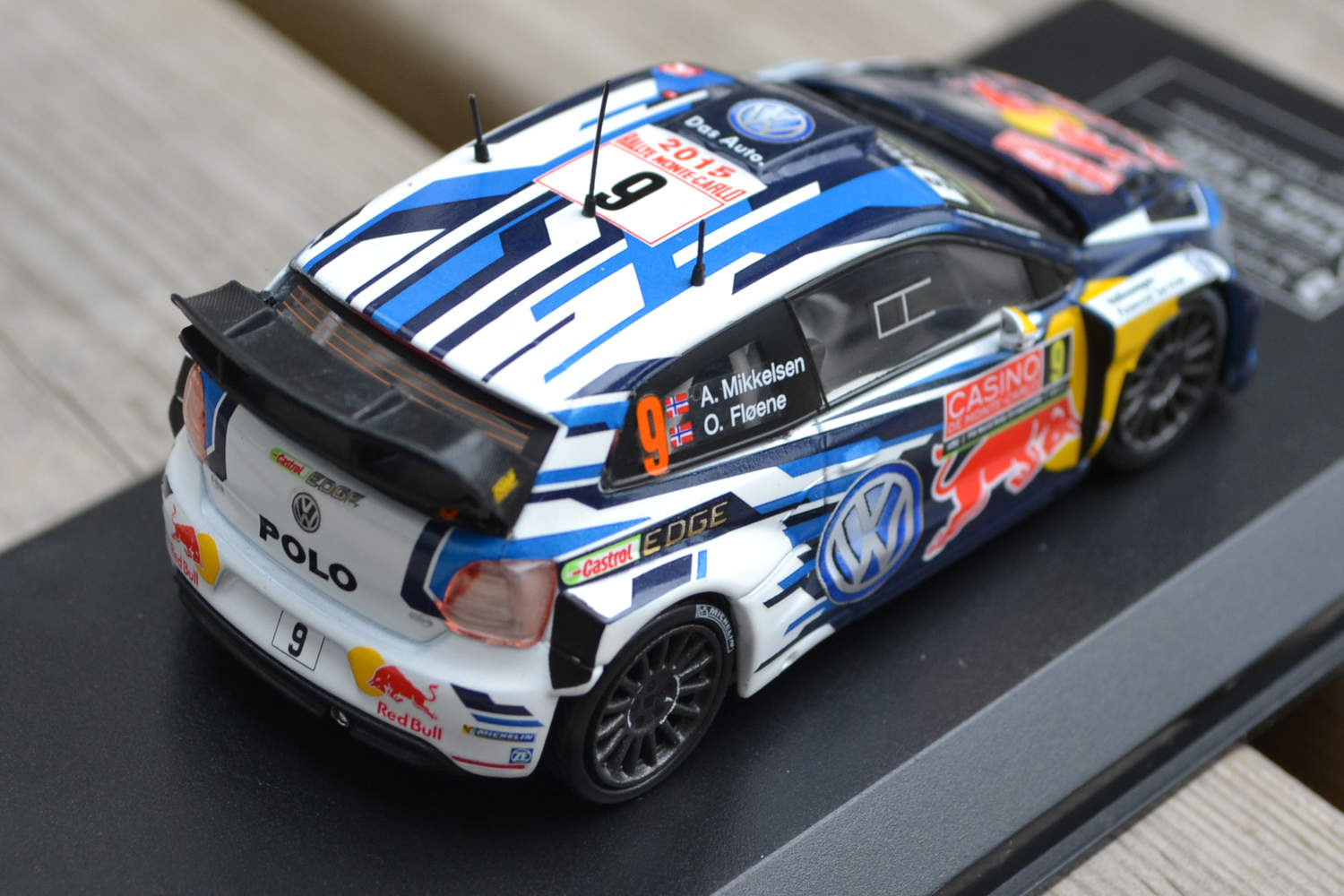 Volkswagen Polo R WRC fr. 2015 #9 A. Mikkelsen/O. Floene Norge 1:43 DeAgostini