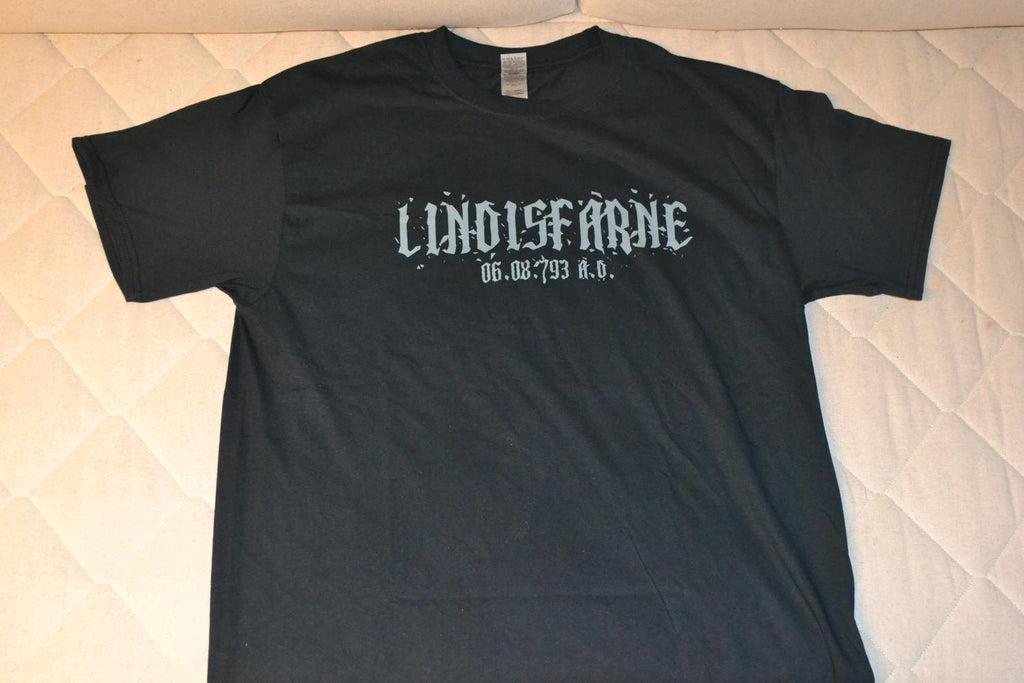 T-Shirt Lindisfarne Viking År 793 Tröja Tshirt (Strl L) Man Ny