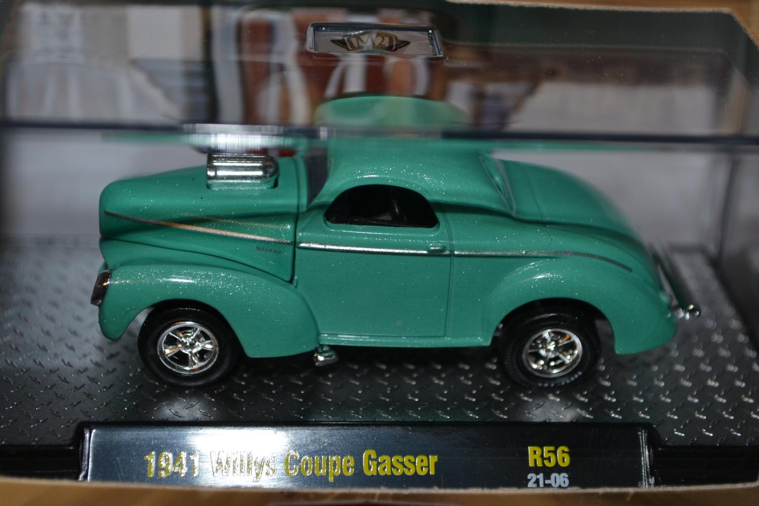 1941 Willys Coupe Gasser Turkos 1:64 M2 Machines (Auto-Meets 56) 7cm Ny
