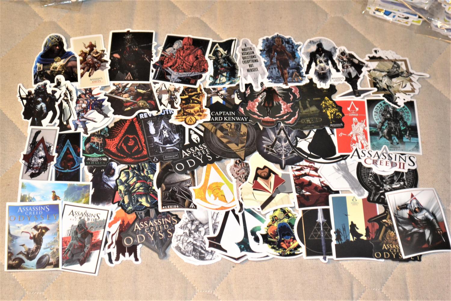 Assassins Creed Assassin's 50st Klistermärken 7-5cm Ny