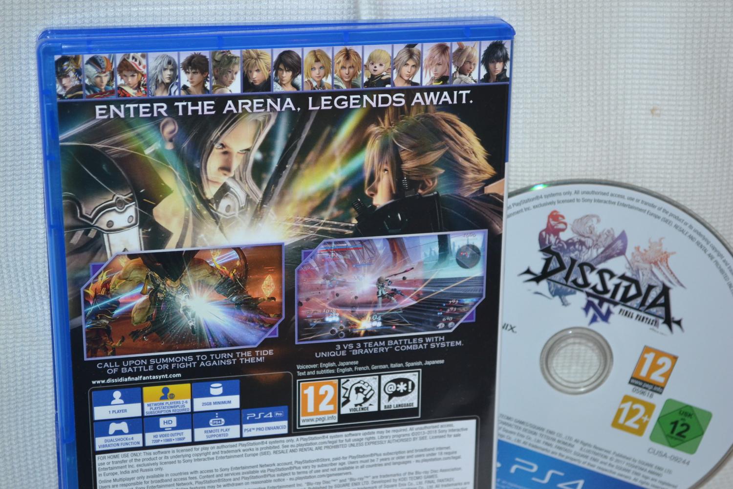 Dissidia Final Fantasy NT PS4 Playstation 4 Fint Skick