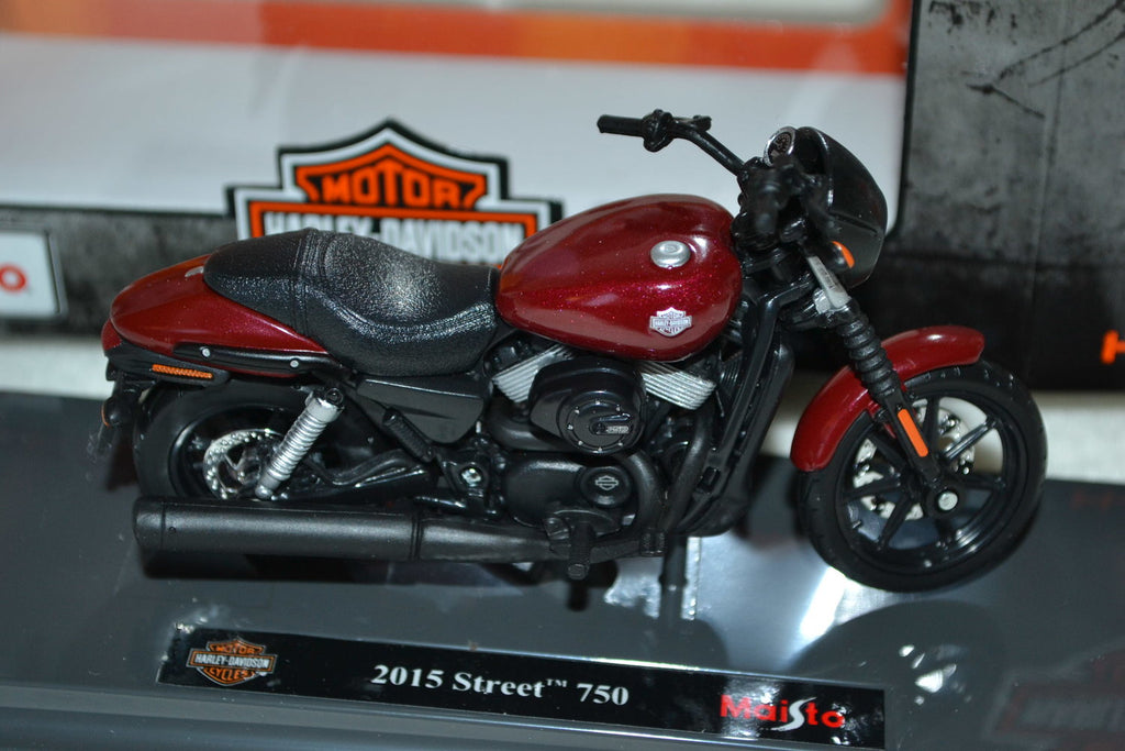 2015 Street 750 Harley Davidson 1:18 Maisto (Series 36) Motorcykel Ny