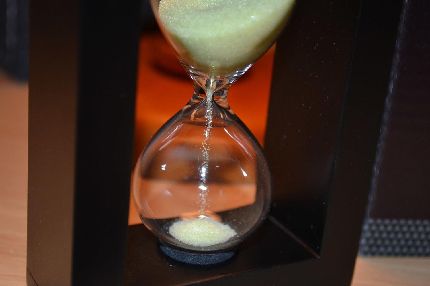 Sandtimer 3min Timer (Trä, Svart) Stilren Sand Minuter Timgl