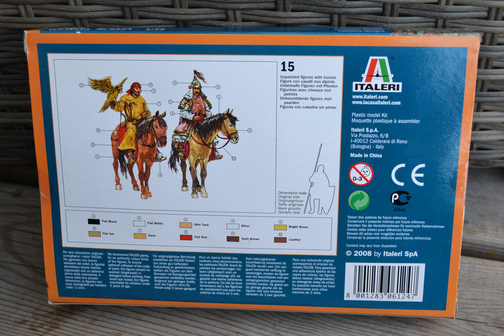 Mongol Cavalry Kavalleri Hästar mm. 1:72 Italeri 6124 (15st