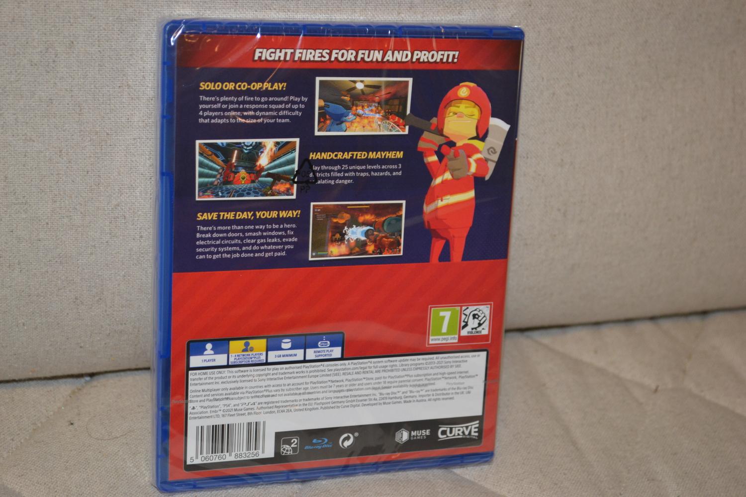 Embr: Über Firefighters PS4 Playstation 4 Ny Inplastad