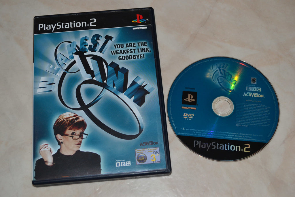 The Weakest Link PS2 Playstation 2 Fint Skick