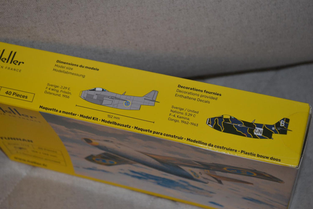 SAAB Tunnan J29 Svenskt Flygplan 1:72 Heller 80260 Ny