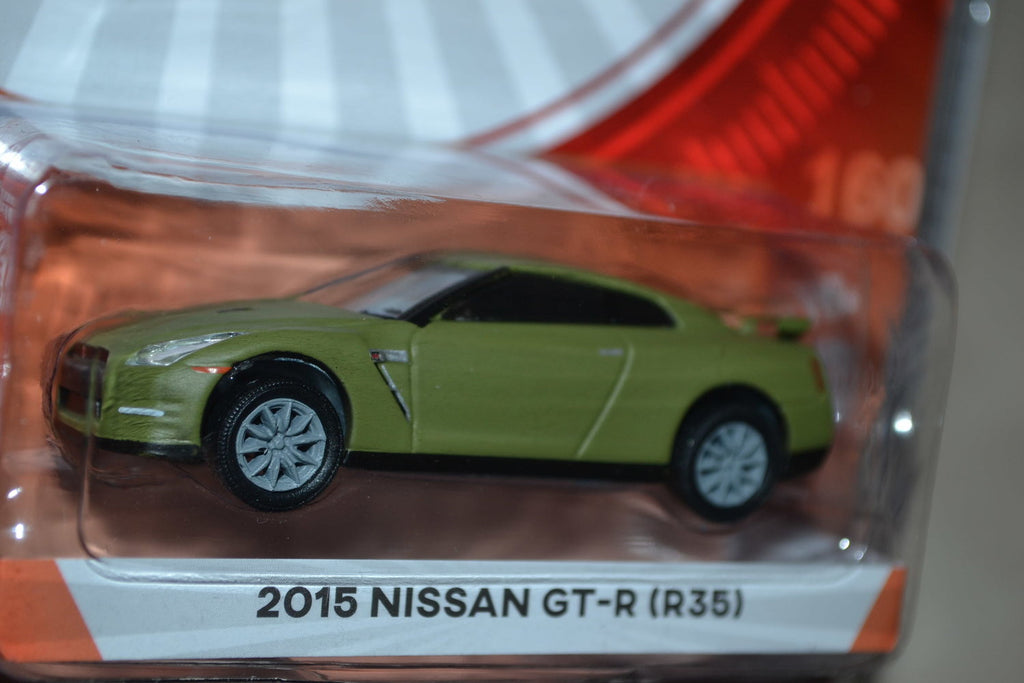 2015 Nissan GT-R R35 Grön GTR 1:64 Greenlight (Tokyo Torque 5) Ca 7cm Ny