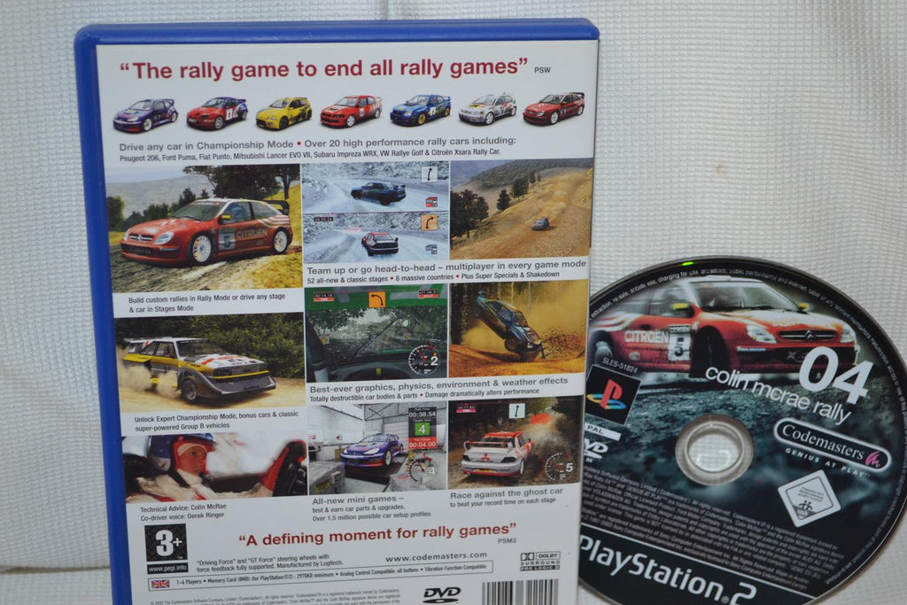 Colin McRae Rally 04 PS2 Playstation 2 (Utan Manual) Fint Skick