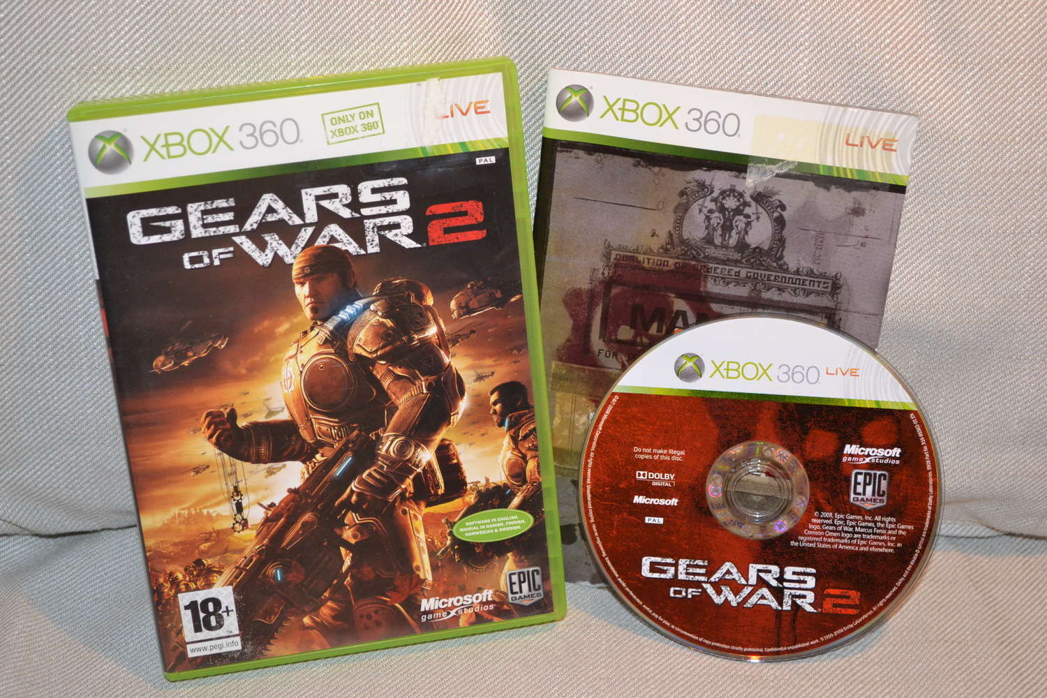 Gears of War 2 Xbox 360 Komplett Fint Skick