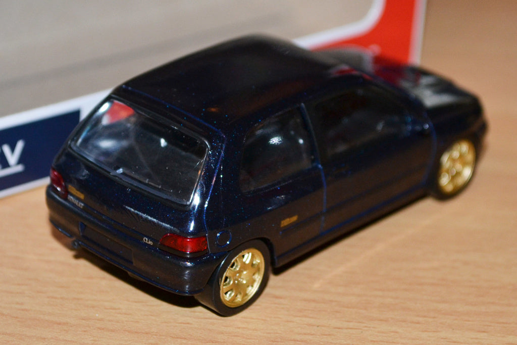 Renault Clio Williams 1993 Mörkblå 1:43 Norev Youngtimers (Jet Car) Ny