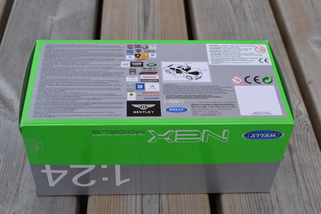 Porsche 918 Spyder 1:24 Welly Nex Models Grå Metallic Ny