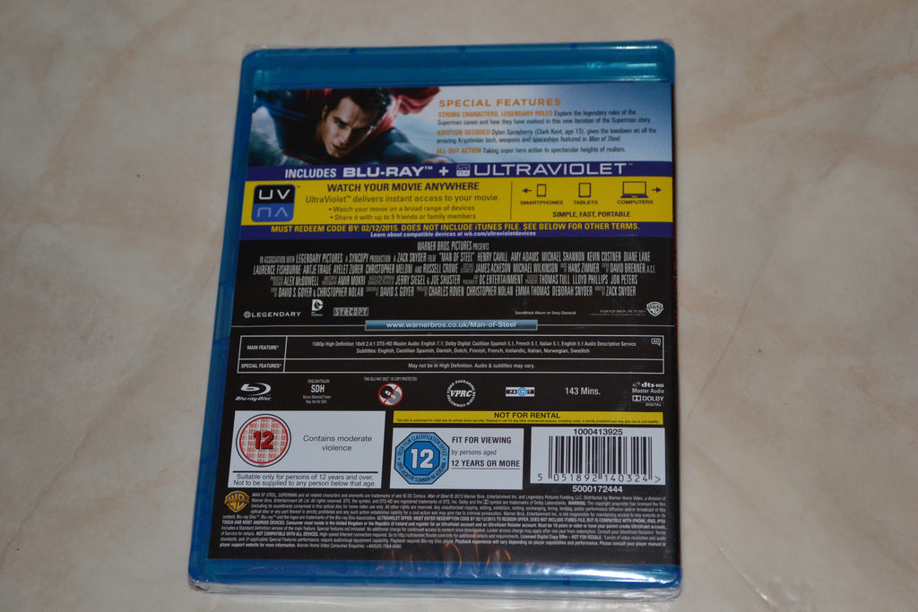 Man of Steel (2013) Film Bluray Nyskick
