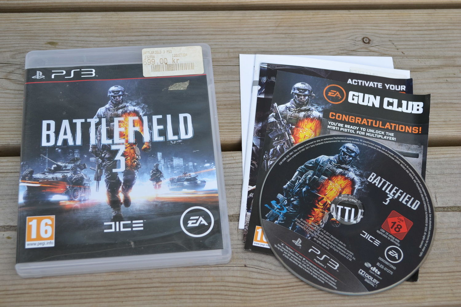 Battlefield 3 PS3 Playstation 3 Komplett Fint Skick