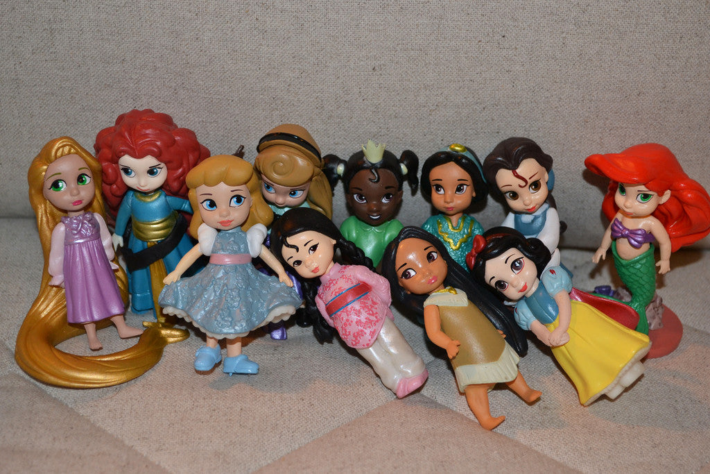 11st Prinsessor (Snövit, Moana, Ariel, Rapuncel, Jasmine mm) Disney 8cm Ny