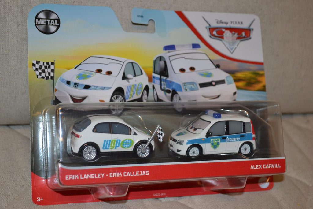 Erik Laneley & Erik Callejas Security WGP Bilar Cars Disney 1:55 7cm Ny