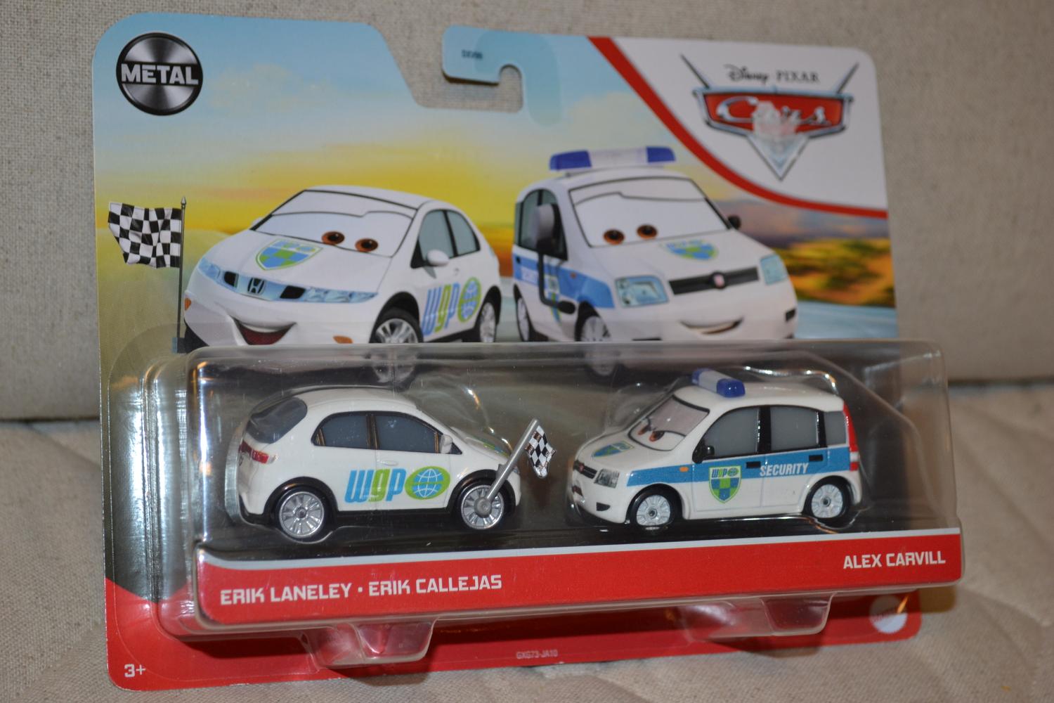 Erik Laneley & Erik Callejas Security WGP Bilar Cars Disney 1:55 7cm Ny