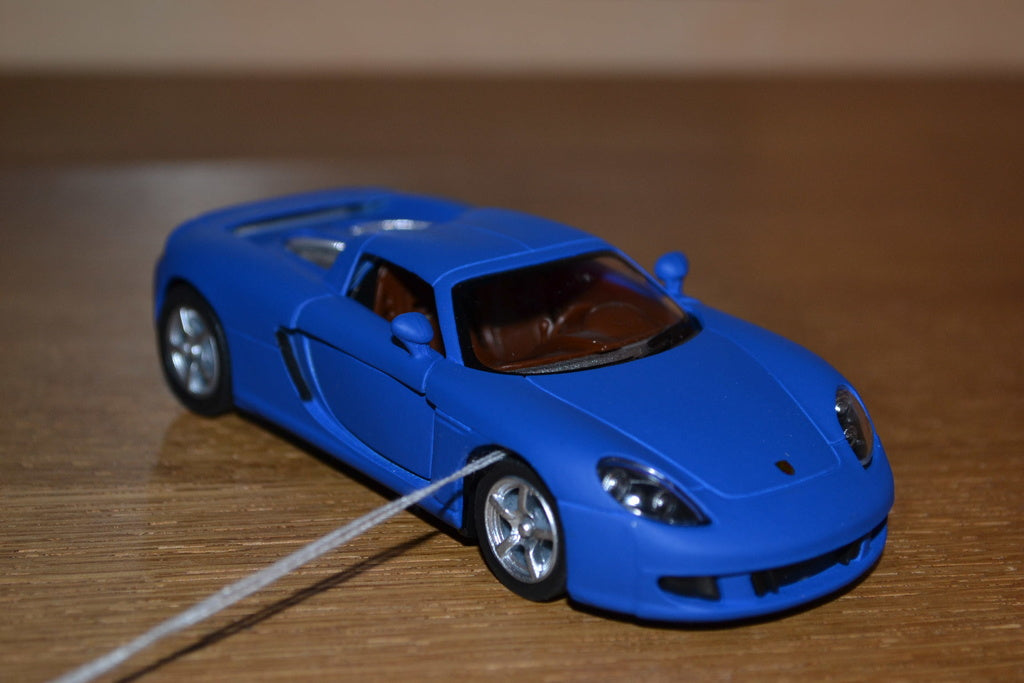 Porsche Carrera GT Blå Kinsmart 1:36 Ny Se Hit!