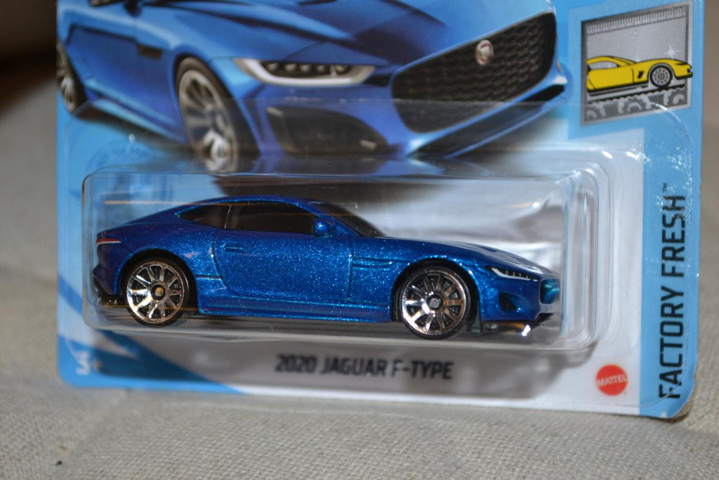 2020 Jaguar F-Type Blå 1:64 Hot Wheels Ny