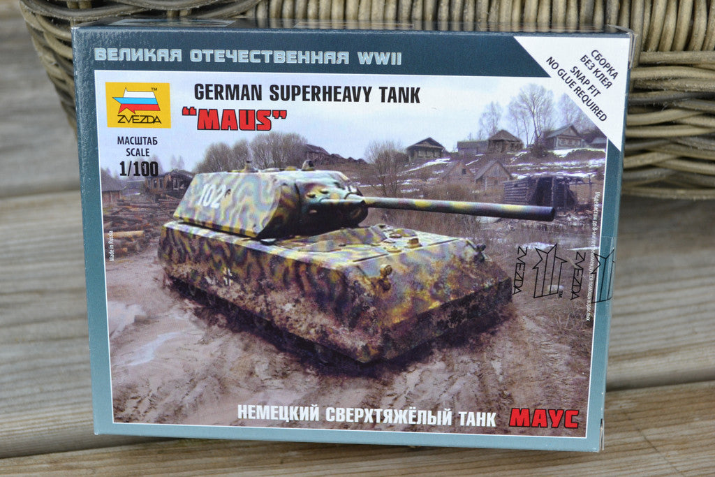 German Superheavy Tank "Maus" 1:100 Zvezda (Pansarvagn, Tysk