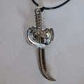 Scimitar Arabiskt Svärd Halsband Metall Ny