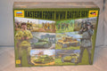 Östfronten WW2 Battle Set 1:72 Zvezda (9+9 Figurer, 4 Pansarvagnar) Ny
