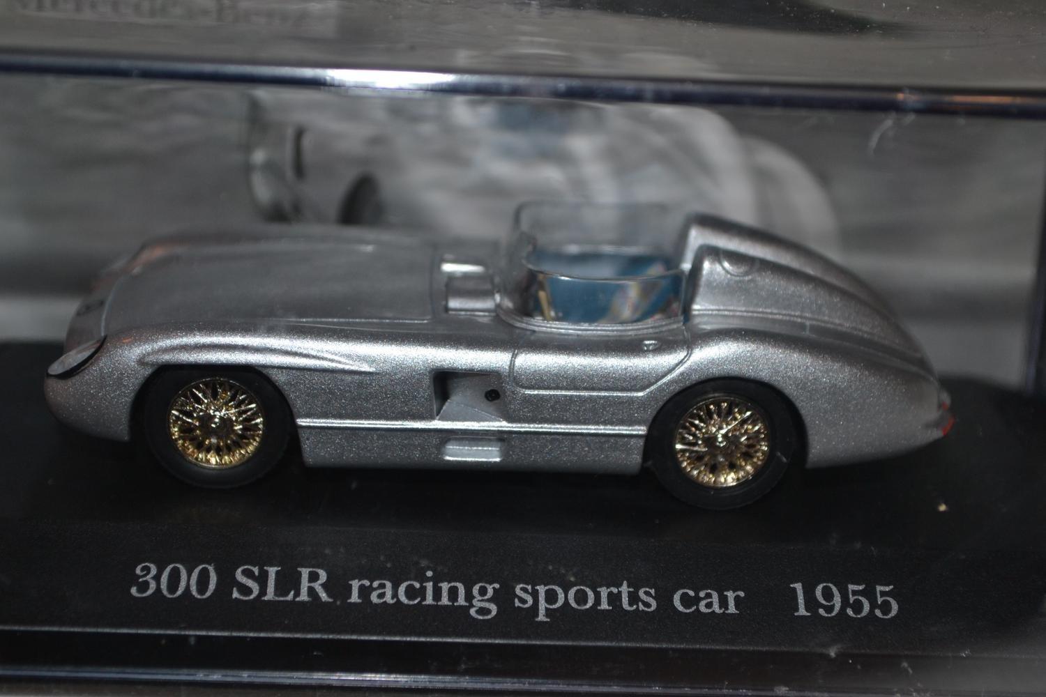 1955 Mercedes Benz 300 SLR Racing 196S 1:43 Deagostini 9cm Ny