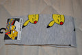 Pokémon Pikachu Grå/Gul Strl 38-45 Par Herr Crew Socks Strumpor Bioworld Ny
